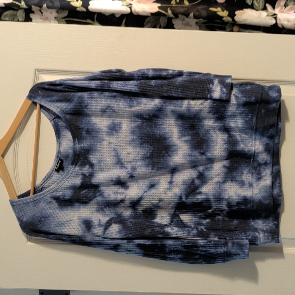 Torrid Tie-dye Off Shoulder Waffle Top